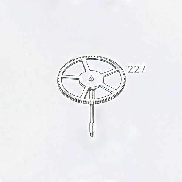 Jaeger LeCoultre® calibre # 916 sweep second wheel and pinion