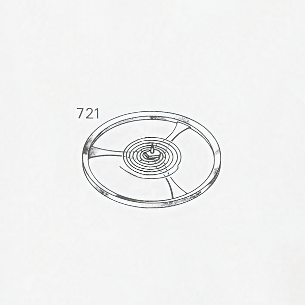 Jaeger LeCoultre® calibre # 916 balance with flat hairspring, regulated
