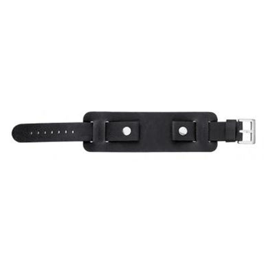 black leather cuff watch strap (9318844420)