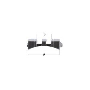 18 mm Curved End Piece with Pointed Tips - 2 cuts (523008278562)