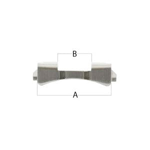 19 mm Curved End Piece with Rounded Tips (532836745250)