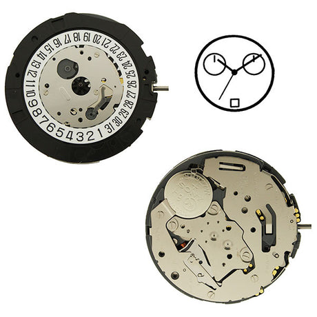 0S21 Date 6 Miyota Watch Movement (9345951044)