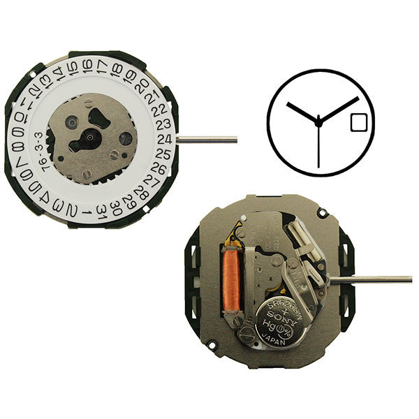 2115 Date 3 Miyota Watch Movement (9345966020)