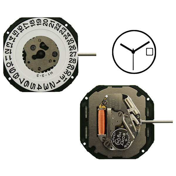 2315 Date 3 Miyota Watch Movement (9345968452)