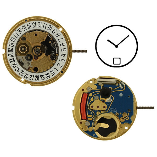 ETA 956-412-H1 2 Hands Date 6 Watch Movement (9346021188)