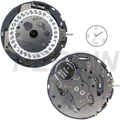 0S10 Date 4 H Watch Movement (9345949316)