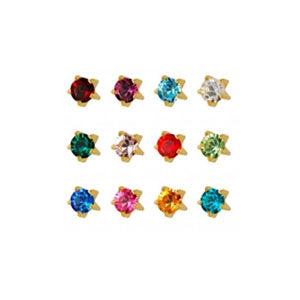 2 mm Mini Tiffany Birthstone Stud Assortment (550587760674)