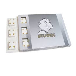 October Rose Studs in Bezel Setting - card of 12 pairs (553019899938)