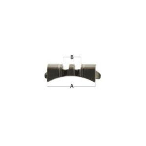 14 mm Curved End Piece with Pointed Tips - 2 Cut (522970103842)