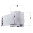 Stainless Steel 3 Fold Button Release Buckles with Safety (535256563746)