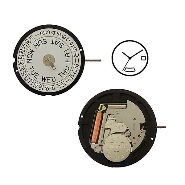 RL517 day & date 6 Watch Movement