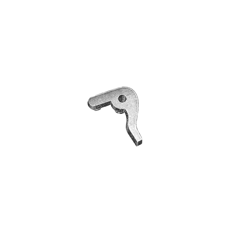 Genuine Omega® setting lever with post (open face), accepts a screw 0.80 mm thread, part number 034, fits Omega® 12