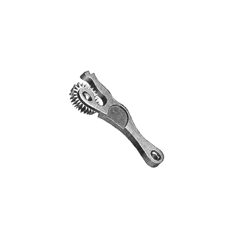 Genuine Omega® clutch lever with set wheel mounted (hunting case), distance between holes 10.36 mmm, part number 038, fits Omega® 15