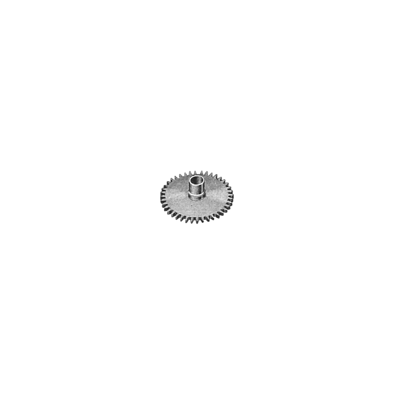 Genuine Omega® hour wheel flat dial, 32 teeth on the wheel, total ht. 1.00 mm, dia. of the wheel 4.00 mm, part 047, fits Omega® 12.5, Omega® 12.5 T 1