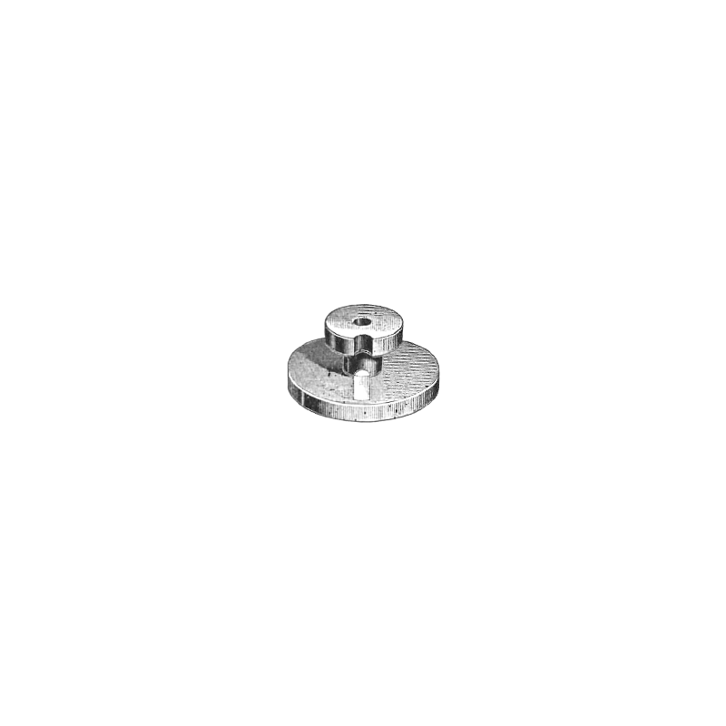 Genuine Omega® double roller with jewel, dia. of larger plate 2.65 mm, part 065, fits Omega® 12, Omega® 13, Omega® 13 NN