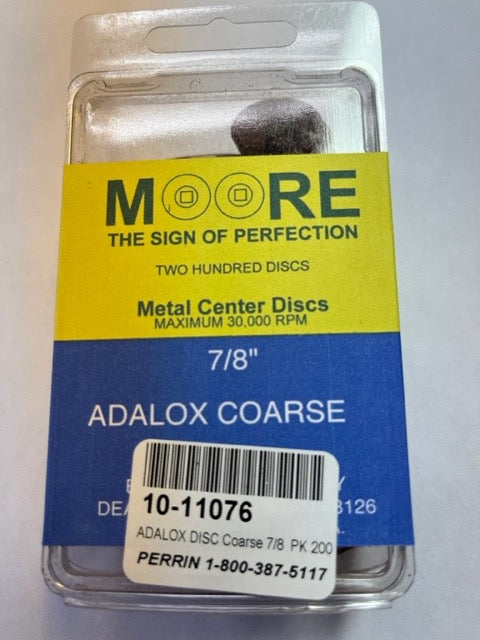 Abrasive Sanding Discs Coarse 7/8" Box of 200