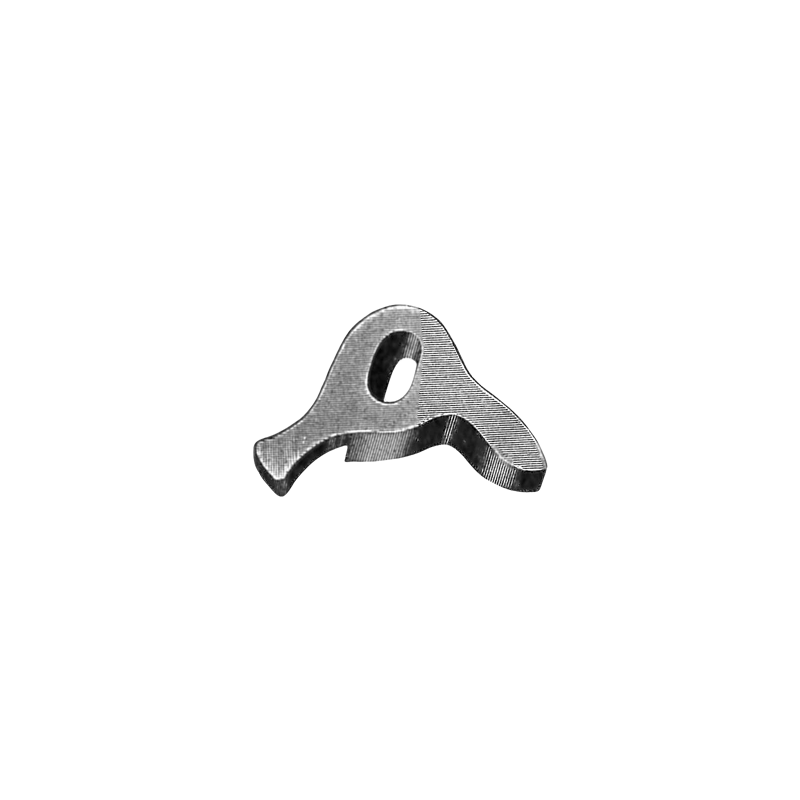 Genuine Omega® clutch lever (levier bascule) negative set (open face), part number 2423, fits Omega® 13 NN