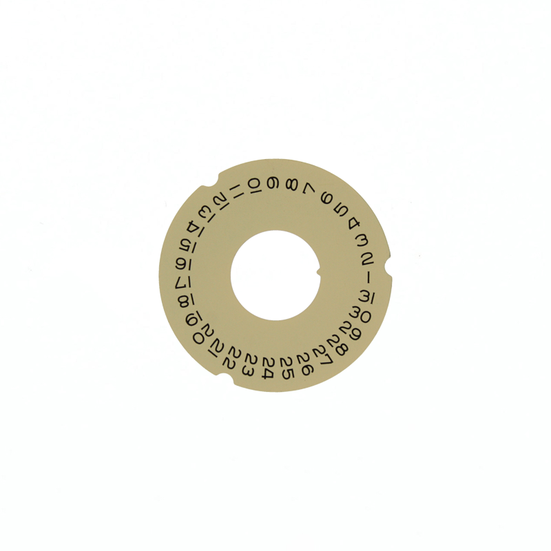 Generic date dial (black on gold/champagne) to fit Rolex® 3055