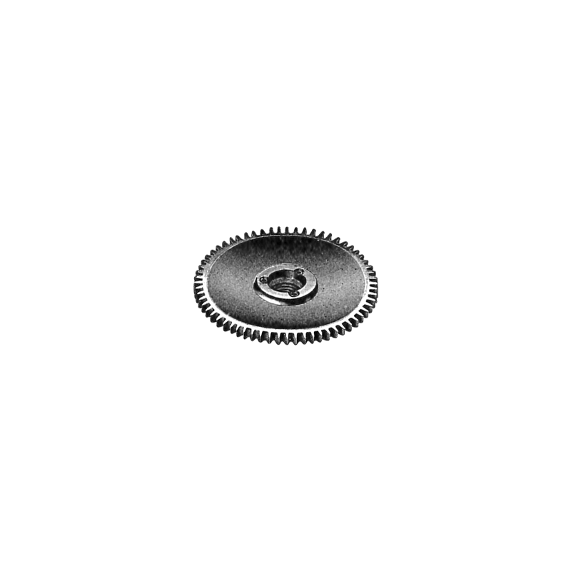 Genuine Omega® ratchet wheel "large gouge" with threaded center for pivoted barrel arbor "Louis Brandt", part number 309, fits Omega® 19 NN