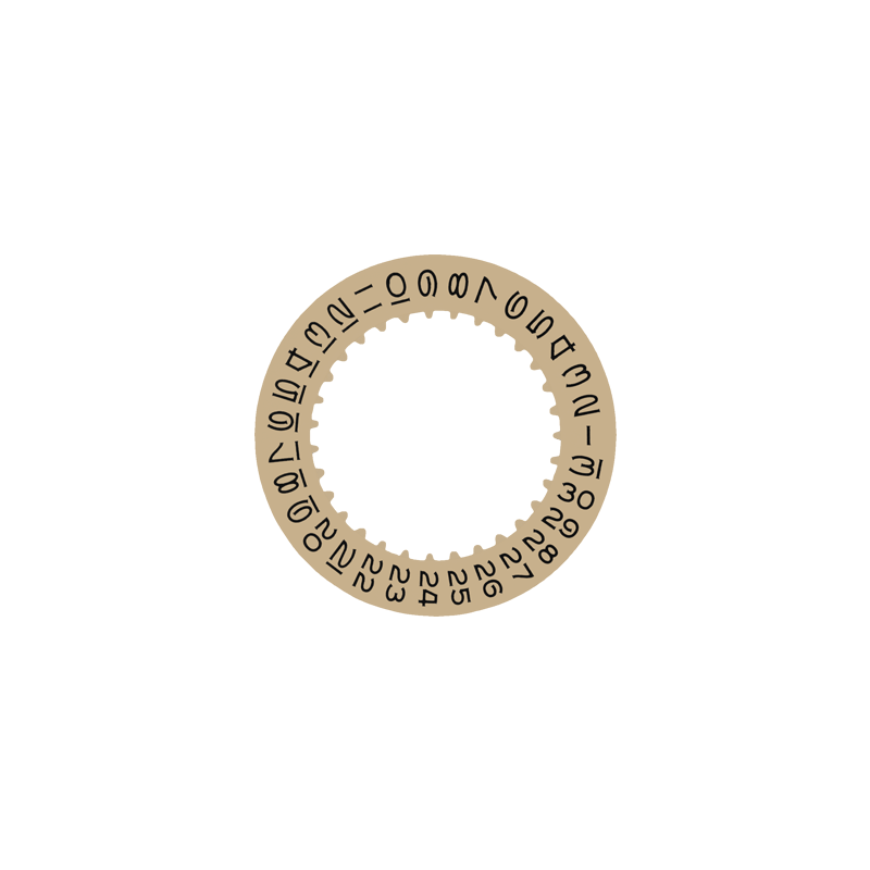 Generic (not genuine) date dial black on gold (champagne) to fit Rolex® calibre # 3185 (see all calibres in description)