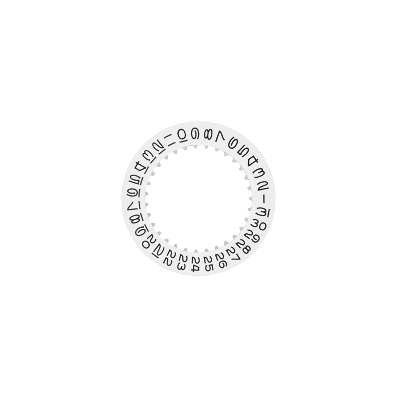 Generic (not genuine) date dial black on white to fit Rolex® calibre # 3185