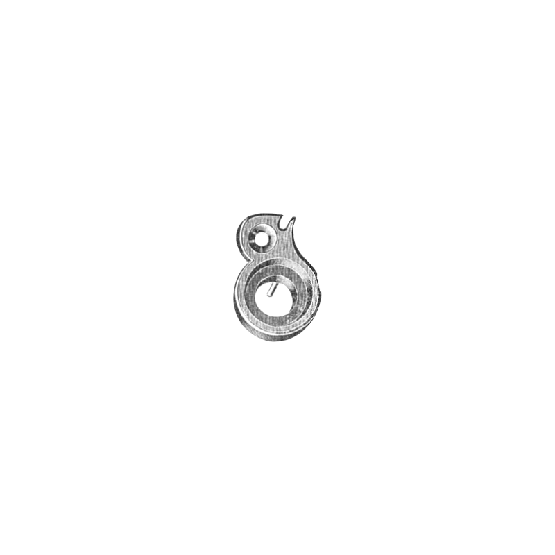 Genuine Omega® click with polished pin, dia. of the head 3.00 mm, part number 434, fits Omega® 13