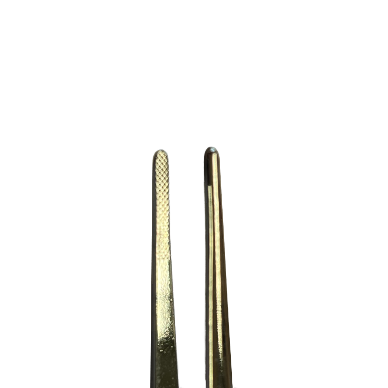 Soldering Utility Tweezer 6" Curved With Round Serrated Points