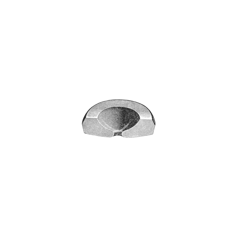 Genuine Omega® balance hole jewel top, dia. of hole 0.125 mm, part number 6132T, fits Omega® 17