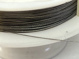 7 Strand Wire Flat Spools - 0.30mm Silver