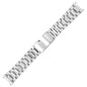 Button Release Five Row Curved End Bracelet - SS (212)