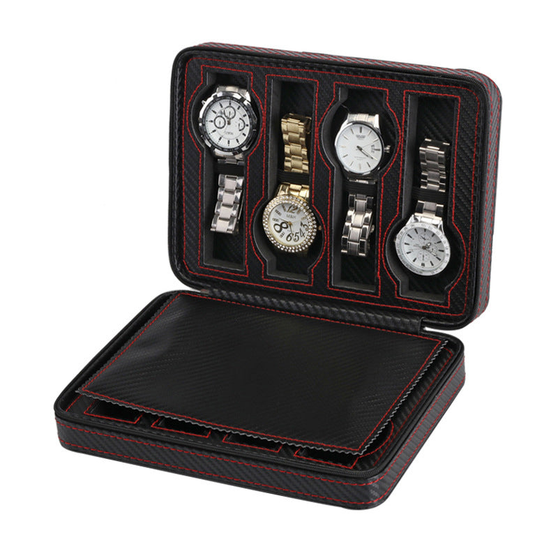 Carbon Fiber Watch Case For 8 Watches