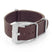 DASSARI Concrete dn4.2 Textured Italian Leather NATO Strap in brown