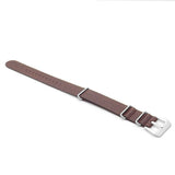 DASSARI Concrete dn4.2 Textured Italian Leather NATO Strap in brown