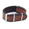 DASSARI Marquis dn8.2 Vintage Hand Finished Italian Leather NATO Strap in Brown