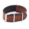 DASSARI Marquis dn8.3 Vintage Hand Finished Italian Leather NATO Strap in Rust