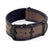 DASSARI Slater dn9.2.mb Distressed Leather NATO Strap w Matte Black Hardware in Brown