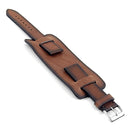 Gauntlet Vintage Leather Cuff Bund Strap By Dassari