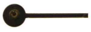 Valjoux® Register Hands, calibres: 7730, 7733, 7734, 7736, black colour, long pipe (1.00 mm)