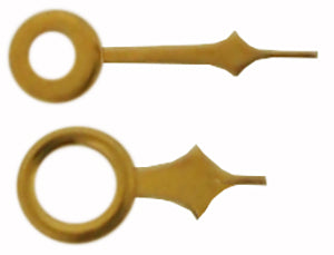 Waltham® Hands (Hour and Minute) HD-WALT02, calibres: 650, 6 1/2 ligne, 18/0 size, gold colour