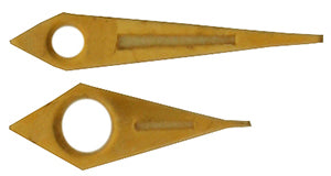 Wittnauer® Hands (Hour and Minute, gold colour) cailbres: 7D (hole size 70/120 (minute/hour))