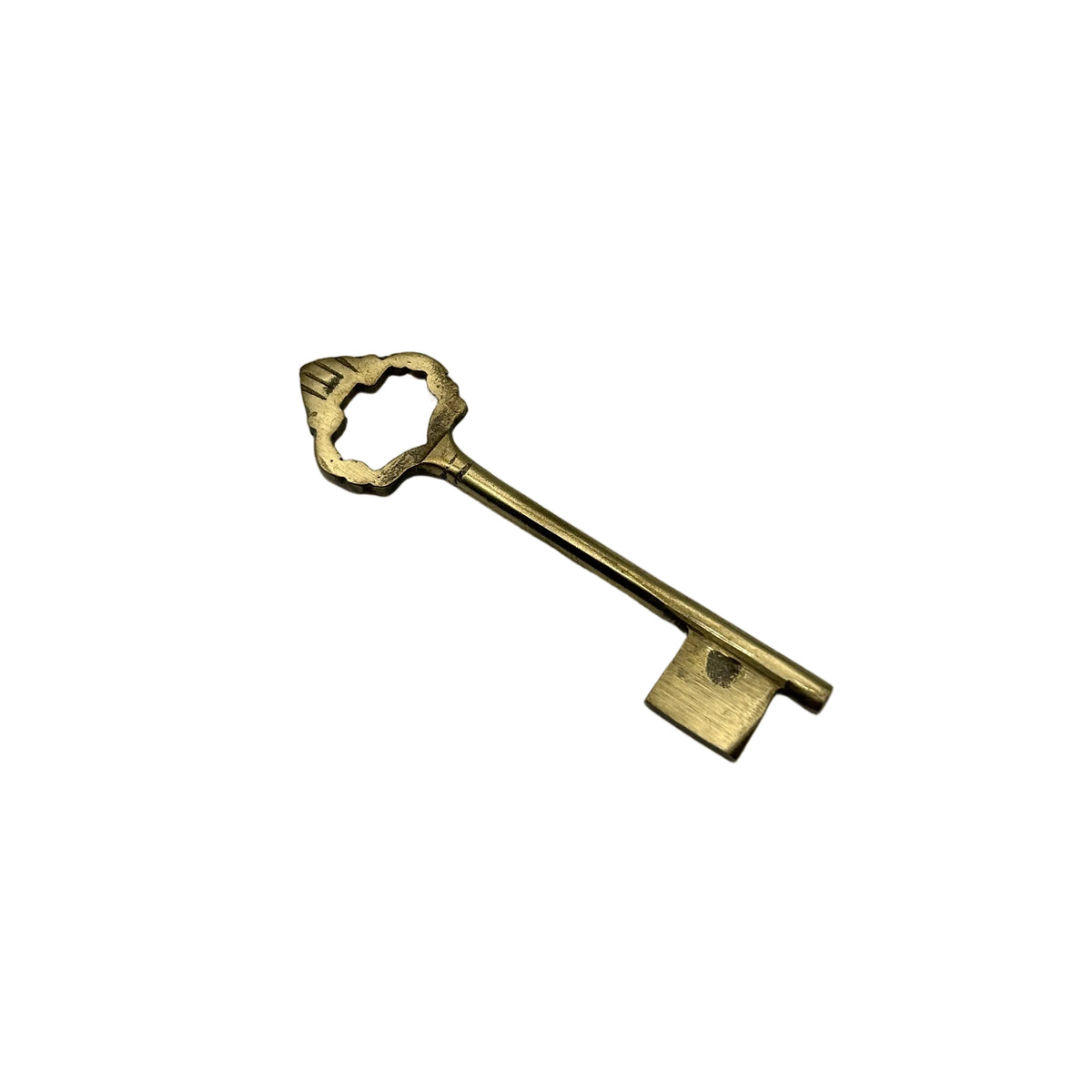 Blank Brass Clock Door Key 2 1/2"
