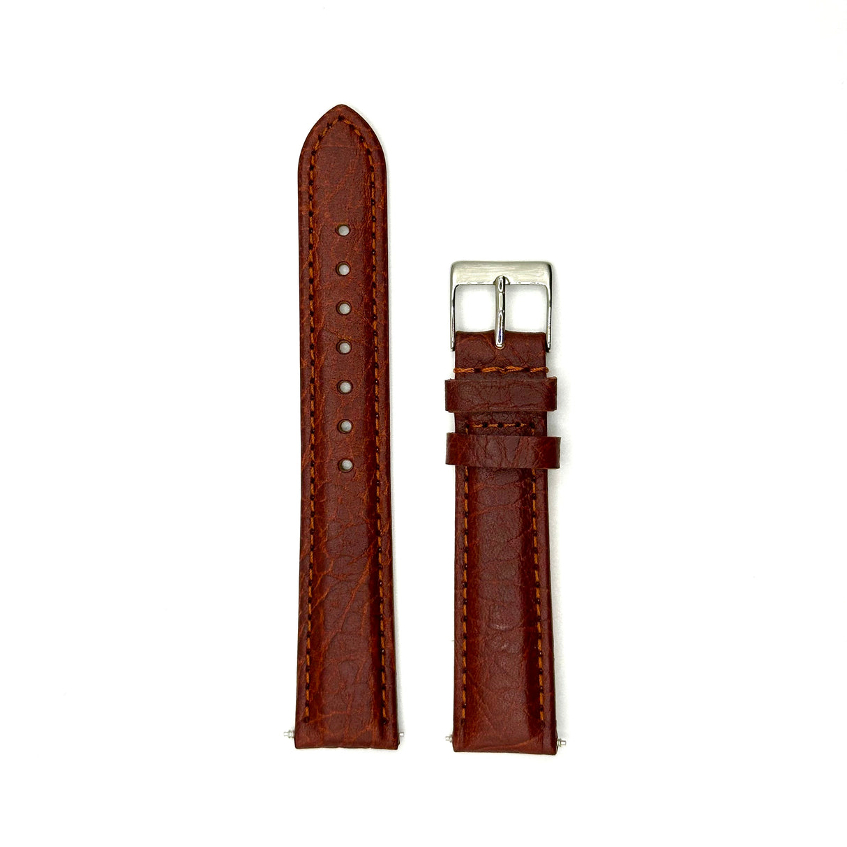 Buffalo Grain Genuine Leather Strap - Tan (by PERRIN)