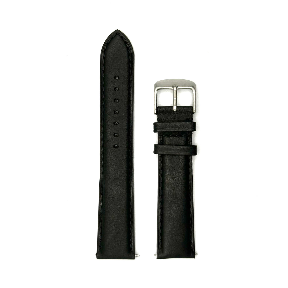 Premium Sealed Genuine Leather Strap - Black (by PERRIN)