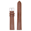 Lizard Grain Genuine Leather Strap - Brown (101)