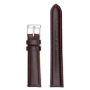 Polished Plain Grain Genuine Leather Strap - Brown (110)