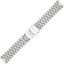 Trifold Clasp President Straight End Bracelet - SS (217)