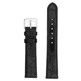 Vintage Crocodile Grain Genuine Leather Strap - Black (120)