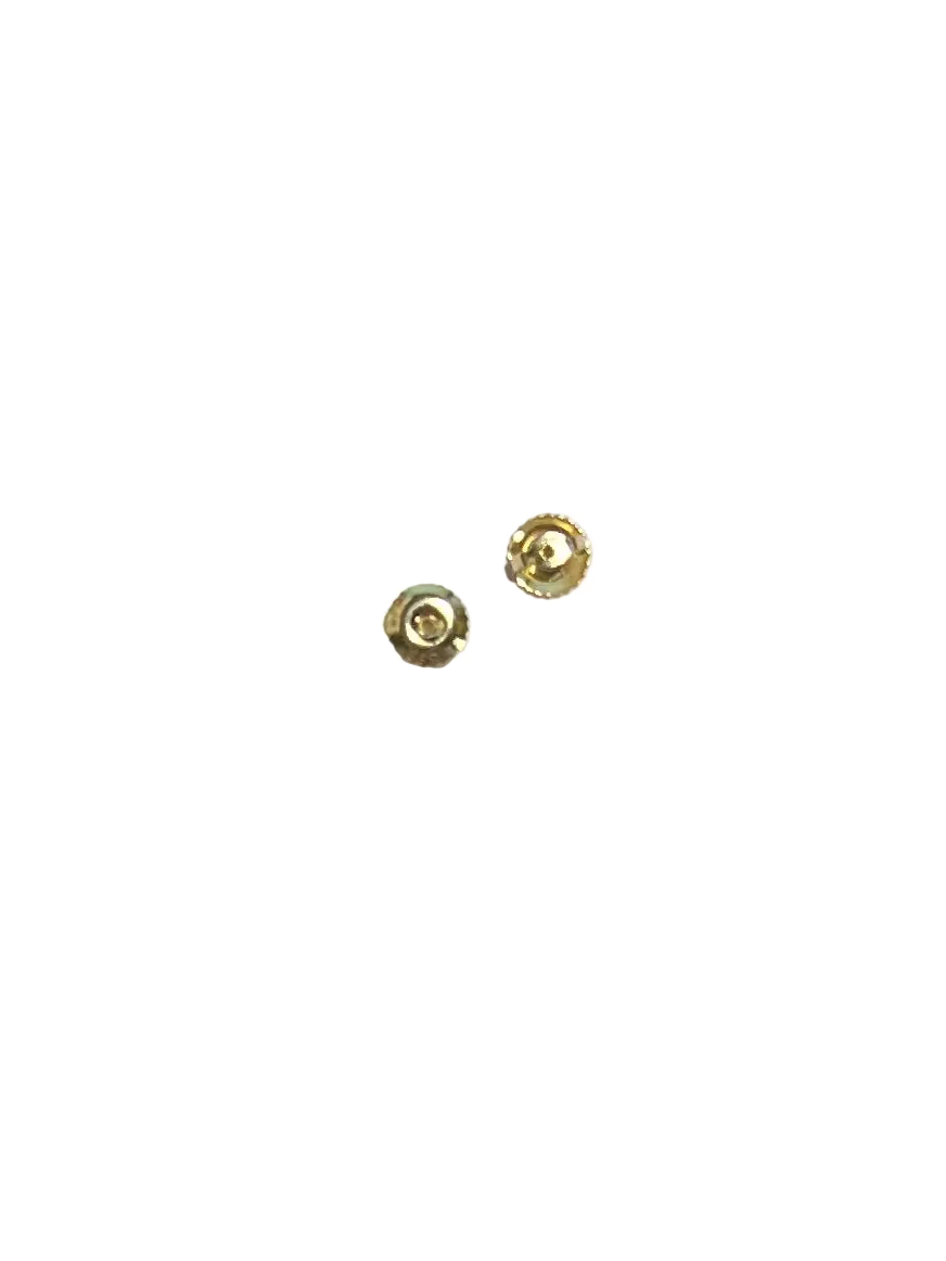 Double Threaded Light Ear nut 14k yellow