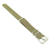 NT.11.pv Leather NATO Strap w Pre-V Buckle in Green