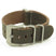 NT.2.pv Leather NATO Strap w Pre-V Buckle in Dark Brown